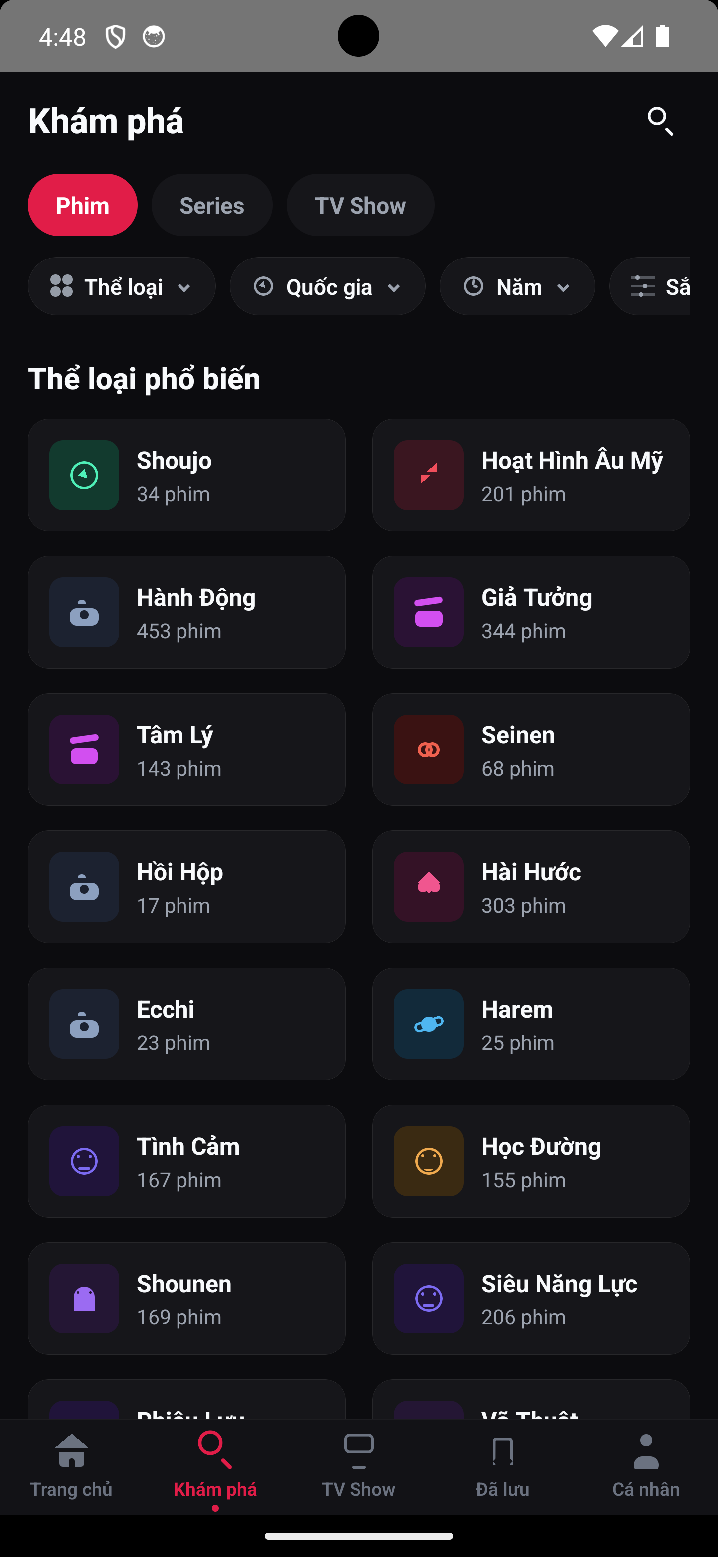 Màn hình Khám phá